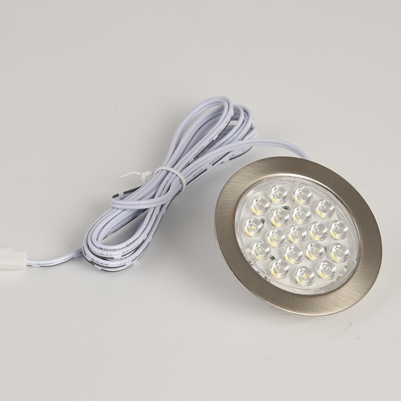 F6410 itin plonas spintos LED šviesos korpusas, nerūdijantis plienas 304, PC, elektroplatinimas, DC12V