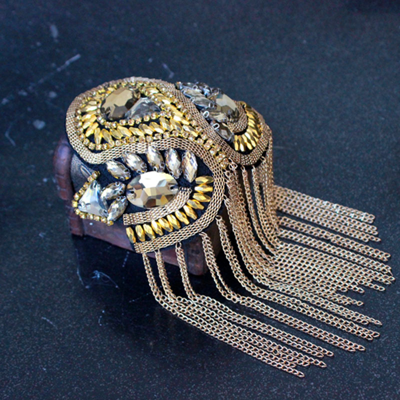 Kristālu plecu uzlikas - Korejas stilā, universāls, rokām adītas pērlītes, sakausējuma mozaīka ar dārgakmeņiem