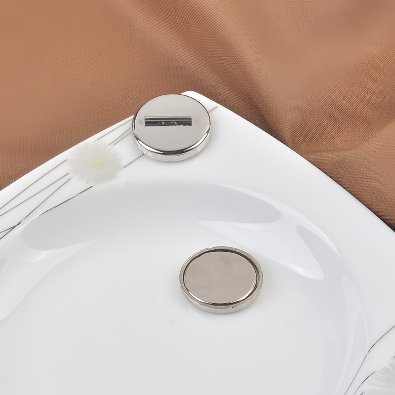 Magnētisks brošes konvertētājs biezām drēbēm – bez saspiešanas, universāls, ģeometriska forma, elektroplating, preces kods 250928-1