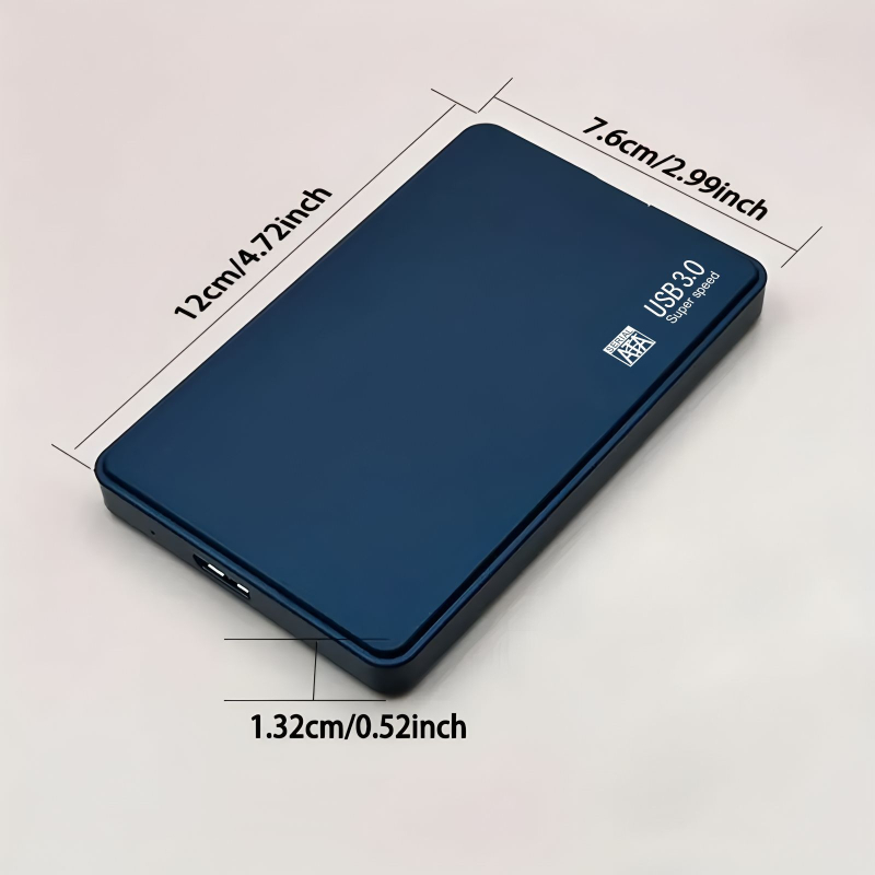 USB 3.0 vanjska kućica za 2,5-inčni SATA tvrdi disk, ABS kućište, do 2 TB, 7200 rpm HDD