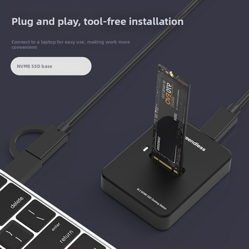 Dual-protokol SATA/NVMe — rýchly čítač a dock pre M.2 SSD, hliníková zliatina, 2TB, 10Gbps