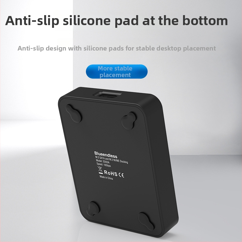 Dual-protokol SATA/NVMe — rýchly čítač a dock pre M.2 SSD, hliníková zliatina, 2TB, 10Gbps