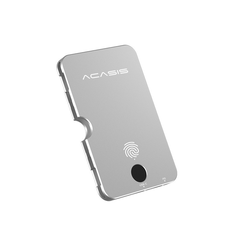M.2 enkriptirano kućište za tvrdi disk s otiskom prsta USB (aluminijsko, do 8TB)