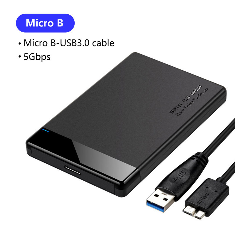 Spoljna kutija za SATA tvrdi disk od 2,5 inča, USB 3.0, ABS materijal, kapacitet 2TB, model H01
