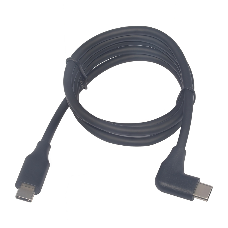 L-oblik USB-C 3.2 Gen2 kabel za podatke s dvostrukim krajem, PD brzo punjenje, podrška 4K projekcije