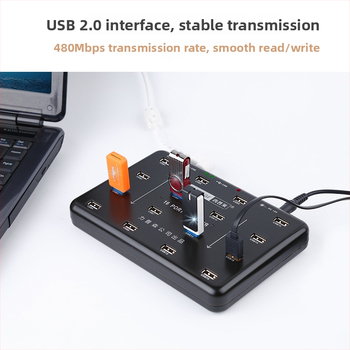 A-100 USB 2.0 hub s 16 portami, externé napájanie, 480 Mbps