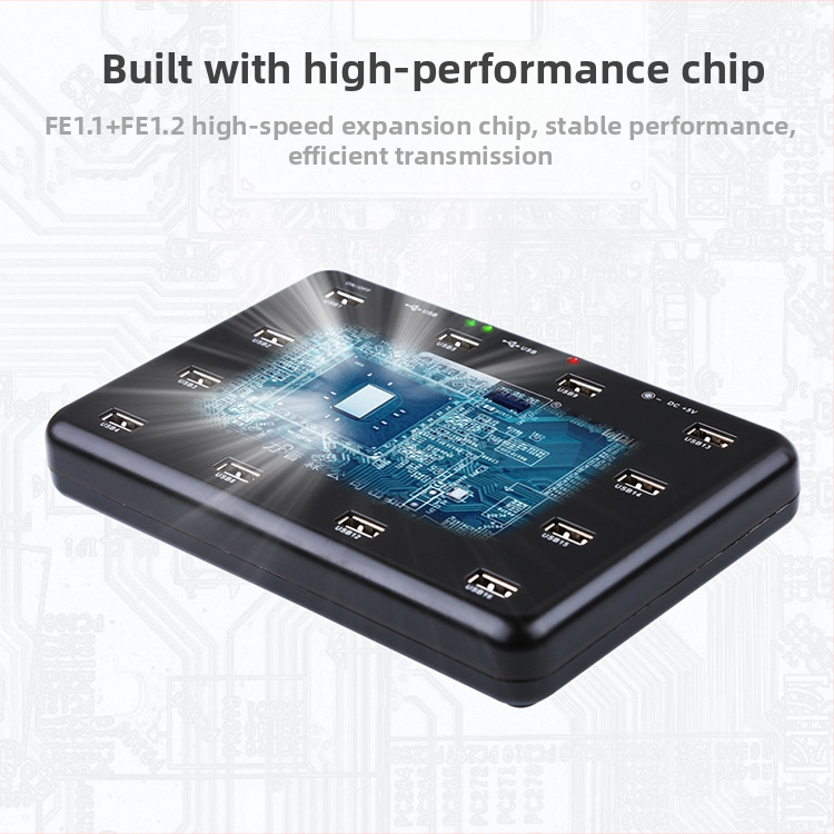 A-100 USB 2.0 hub s 16 portami, externé napájanie, 480 Mbps