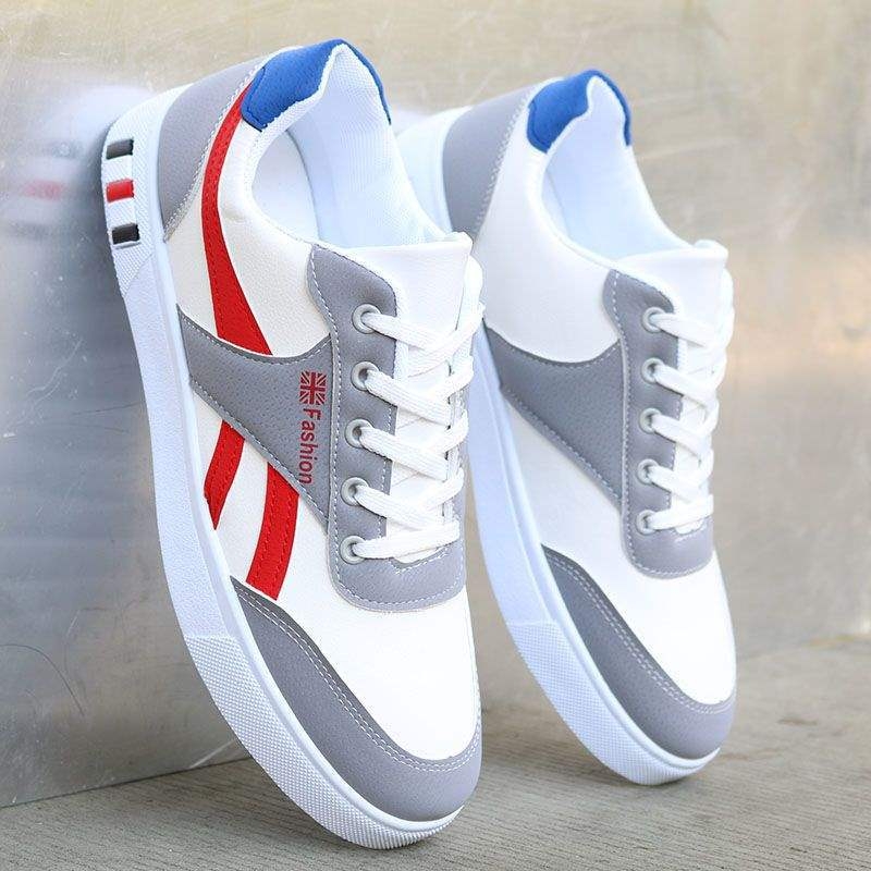 Unisex tossud PU ülaosaga, triibuline muster, riidekinnitusega, kummist tald, keskmise kõrgusega