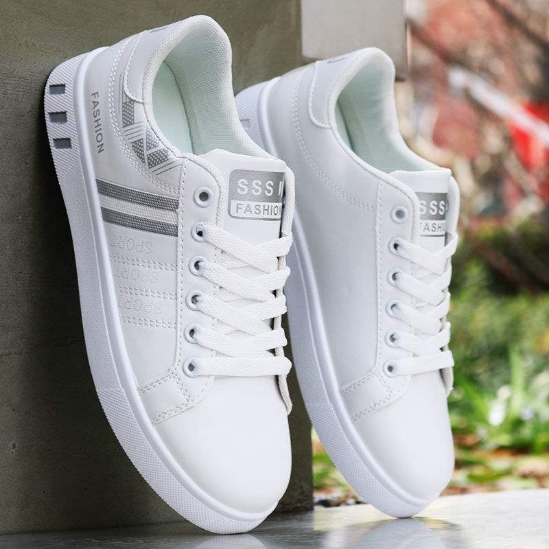 Unisex tossud PU ülaosaga, triibuline muster, riidekinnitusega, kummist tald, keskmise kõrgusega