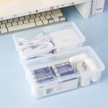 Διάφανο κουτί αποθήκευσης από PP πλαστικό, με αποσπώμενο σχεδιασμό, ανθεκτικό στη σκόνη και στην υγρασία. Πολυλειτουργικός οργανωτής με μικρή χωρητικότητα и πολλές διαμερισματικές θήκες για υπνοδωμάτιο, μοντέρνος μινιμαλιστικός σχεδιασμός