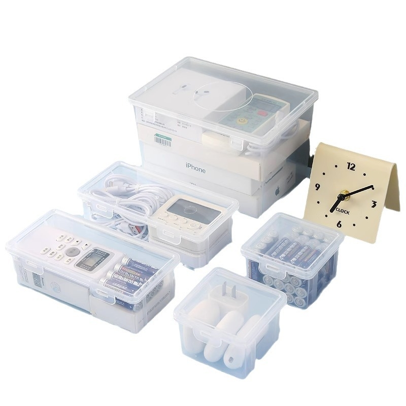 Διάφανο κουτί αποθήκευσης από PP πλαστικό, με αποσπώμενο σχεδιασμό, ανθεκτικό στη σκόνη και στην υγρασία. Πολυλειτουργικός οργανωτής με μικρή χωρητικότητα и πολλές διαμερισματικές θήκες για υπνοδωμάτιο, μοντέρνος μινιμαλιστικός σχεδιασμός