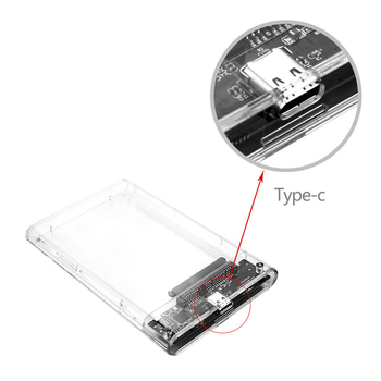 Prozirno vanjsko kućište SSD SATA s USB 3.1