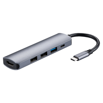 5-in-1 USB-C hub s 4K HDMI, PD100W nabíjanie a 5 Gbps prenos dát