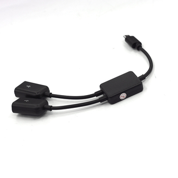 USB-C OTG hub 2-portový delič, USB 2.0, 480 Mbps, Model BPD-01