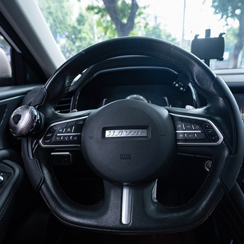 Универсална топка за усилване на волана на автомобил - силикон/PC, 150 g, печатано лого, персонализируемо