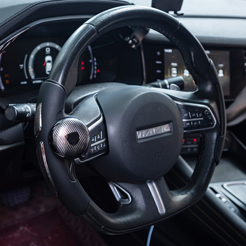Универсална топка за усилване на волана на автомобил - силикон/PC, 150 g, печатано лого, персонализируемо