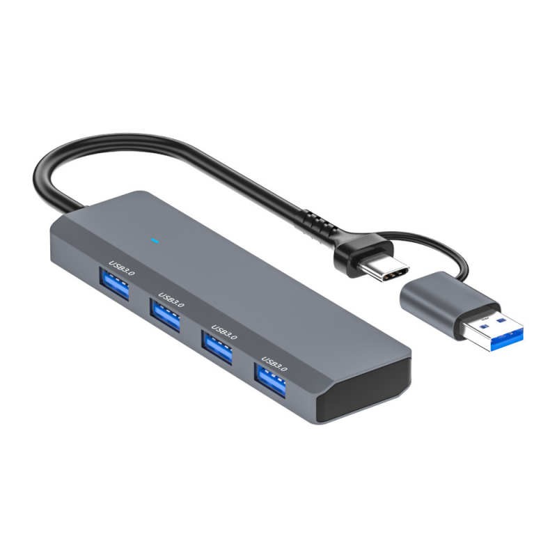 Liypop USB-C 4-θύρες USB 3.0 hub για φορητούς υπολογιστές, 5 Gbps, χωρίς εξωτερική τροφοδοσία