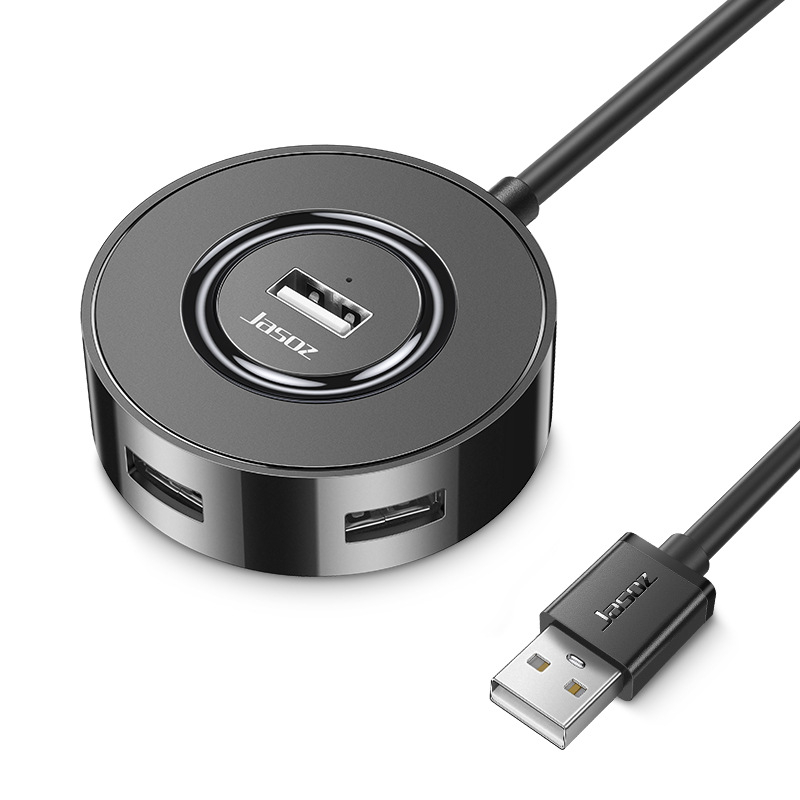 USB 2.0 4-portový hub, model F101, napájaný cez USB (bez externého napájania), dĺžky káblov 0,3/0,5/1,2 m