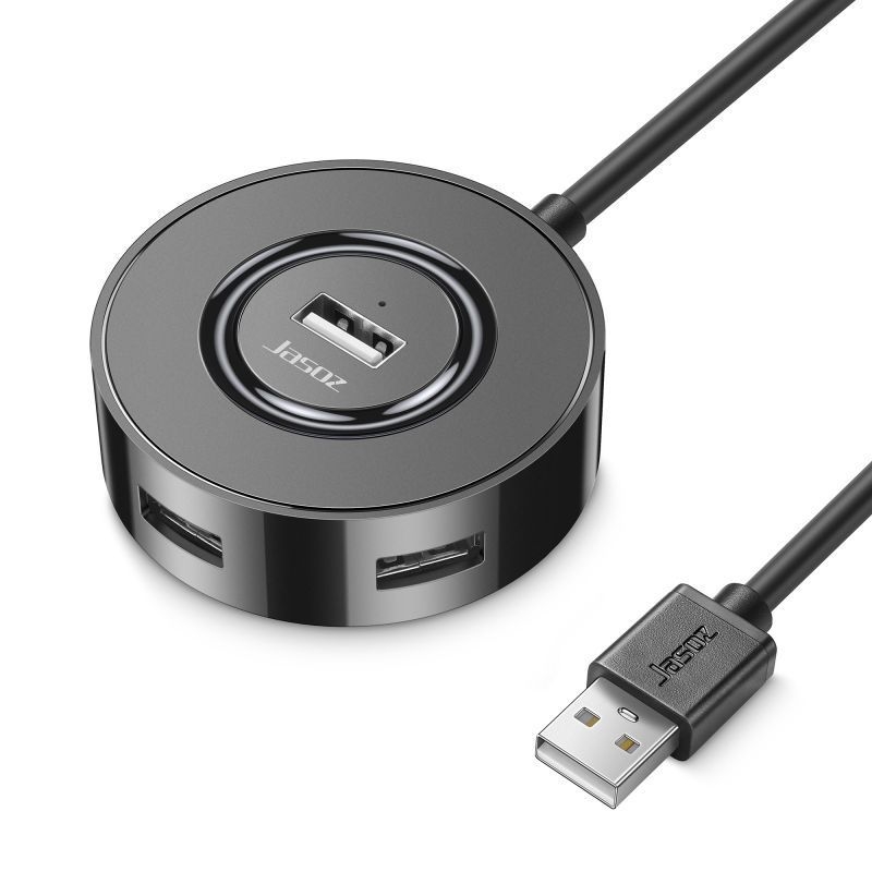 USB 2.0 4-portový hub, model F101, napájaný cez USB (bez externého napájania), dĺžky káblov 0,3/0,5/1,2 m