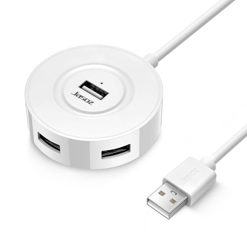 USB 2.0 4-portový hub, model F101, napájaný cez USB (bez externého napájania), dĺžky káblov 0,3/0,5/1,2 m