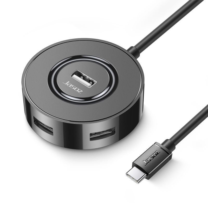 USB 2.0 4-portový hub, model F101, napájaný cez USB (bez externého napájania), dĺžky káblov 0,3/0,5/1,2 m