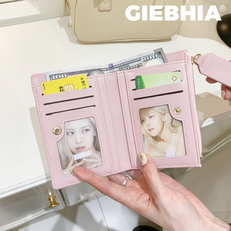 Γυναικείο PU bifold πορτοφόλι με φερμουάρ, μεγάλη χωρητικότητα θήκης κερμάτων, λουράκι καρπού, θήκη για κάρτες, στυλ επιχειρηματικής μετακίνησης, κυκλοφορία φθινοπωρο 2025