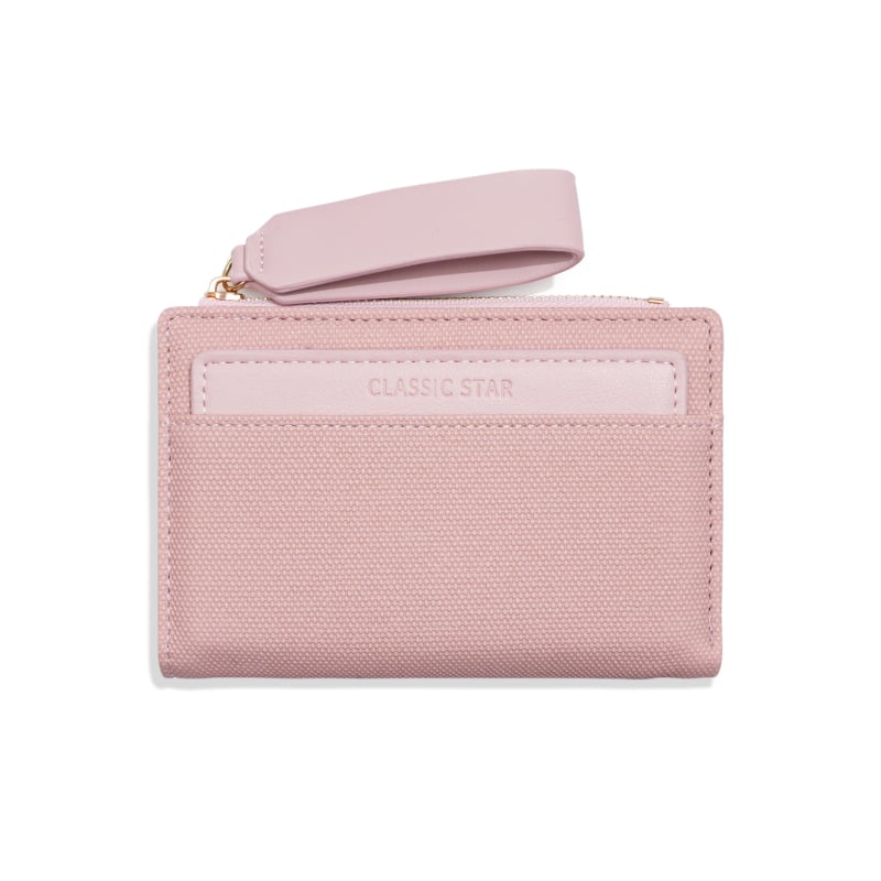 Γυναικείο PU bifold πορτοφόλι με φερμουάρ, μεγάλη χωρητικότητα θήκης κερμάτων, λουράκι καρπού, θήκη για κάρτες, στυλ επιχειρηματικής μετακίνησης, κυκλοφορία φθινοπωρο 2025