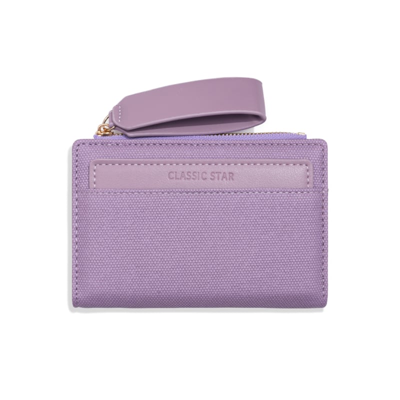 Γυναικείο PU bifold πορτοφόλι με φερμουάρ, μεγάλη χωρητικότητα θήκης κερμάτων, λουράκι καρπού, θήκη για κάρτες, στυλ επιχειρηματικής μετακίνησης, κυκλοφορία φθινοπωρο 2025