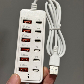 USB-C dokovacia stanica s 12 portami, USB 3.0, 66W PD rýchle nabíjanie, externé napájanie
