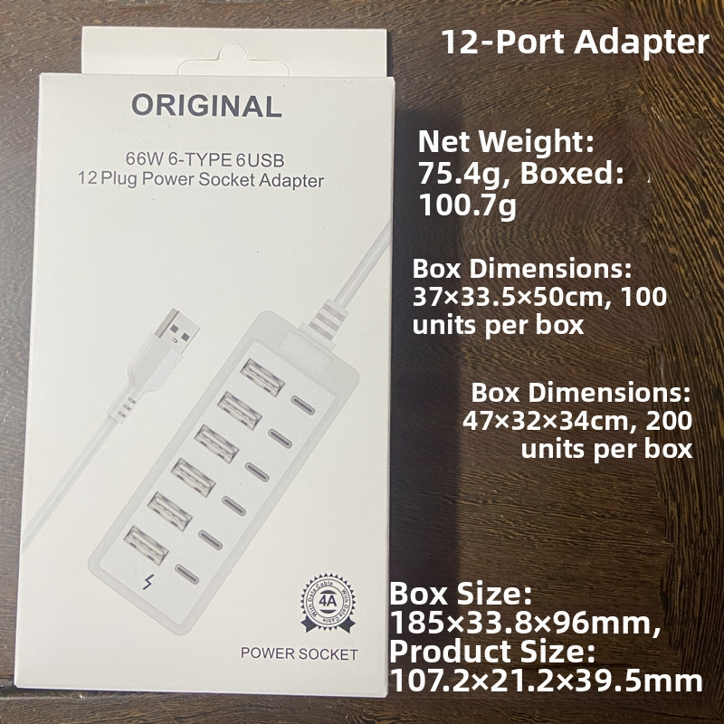 USB-C dokovacia stanica s 12 portami, USB 3.0, 66W PD rýchle nabíjanie, externé napájanie