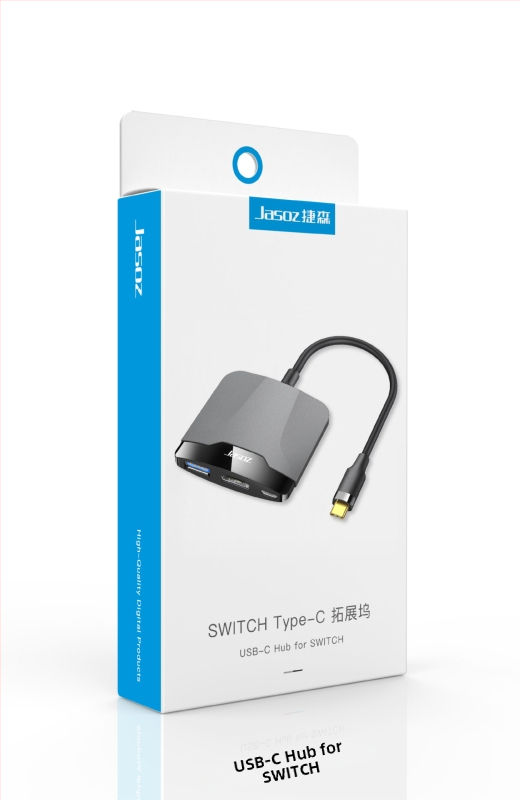 Type-C 3-portový rozšírený dok pre Nintendo Switch (modely T-H106/T-H114) s externým napájaním, prenos 5.0GB