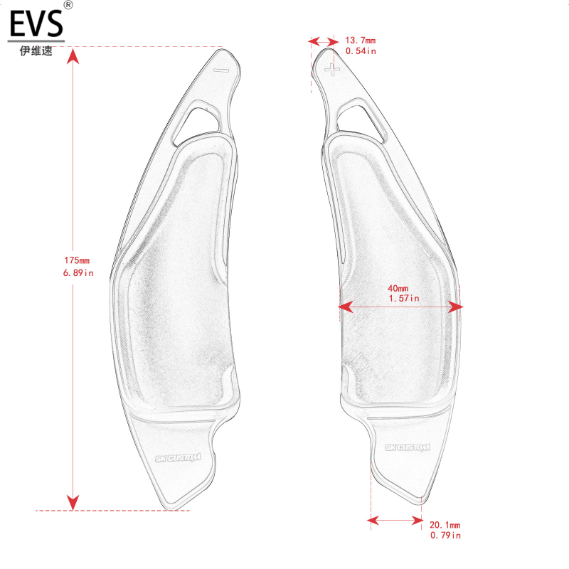 Алуминиеви палки за превключване на скорости за волана Lexus IS06-12, декоративни, 175 мм, 0.1 кг, с печат на лого, персонализация налична