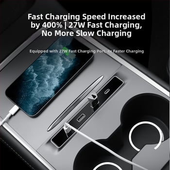 Tesla Model 3/Y centrála rozširujúca USB dokovacia stanica s 2 USB a 2 USB-C portami, USB 2.0 rozhranie, externé napájanie