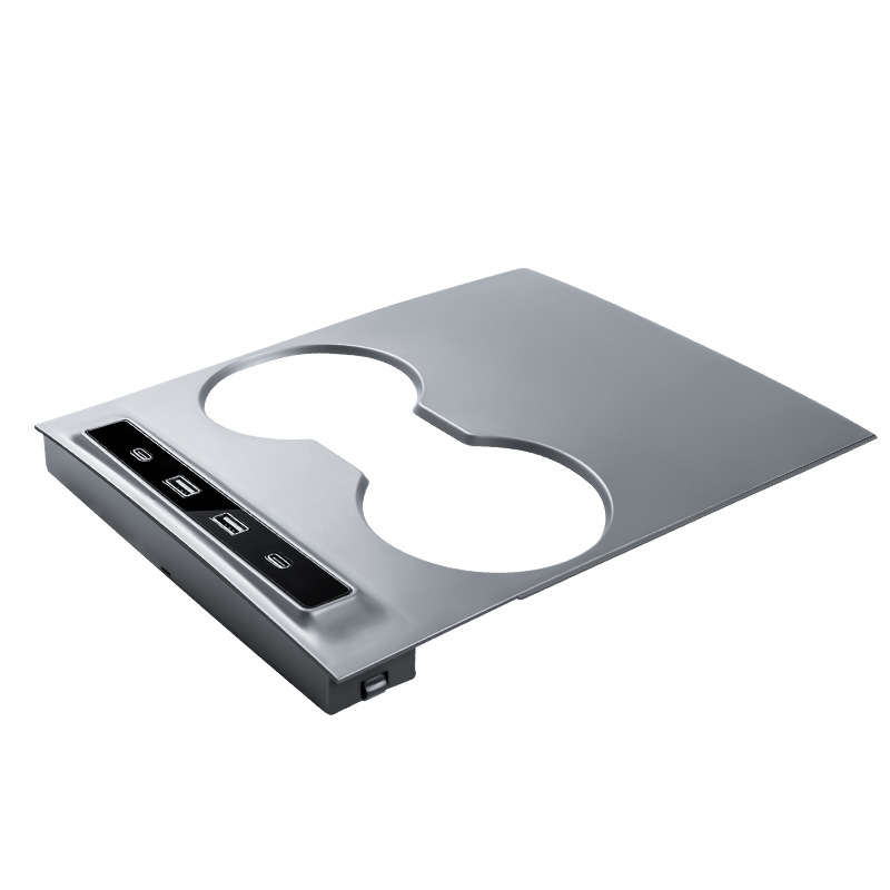 Tesla Model 3/Y κεντρική κονσόλα USB docking station με 2 θύρες USB και 2 θύρες USB-C, USB 2.0 διεπαφή, εξωτερική τροφοδοσία