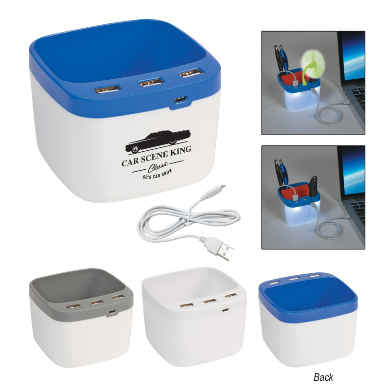USB 2.0 hub s tri priključci i držačem za olovku, napajanje izvana