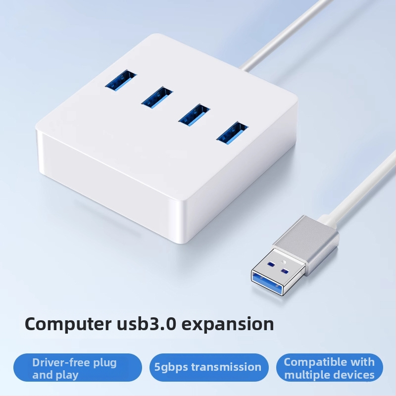 Επιτραπέζιο AI επεκτατικό ντόκ USB 3.0 με 4 θύρες, 5 Gbps, τροφοδοσία μέσω USB, καλώδιο 120 cm, Wenxin AI Hub