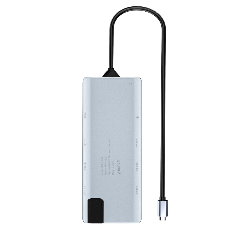 Type-C hub επέκτασης, USB 3.0, 5 Gbps, εξωτερική τροφοδοσία, MP-HUB-1