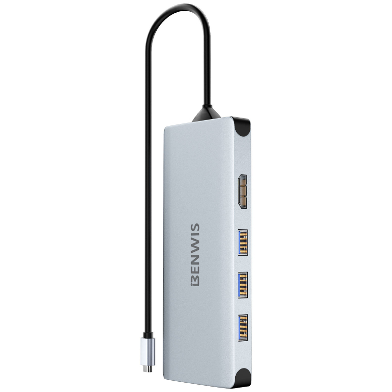 Type-C hub επέκτασης, USB 3.0, 5 Gbps, εξωτερική τροφοδοσία, MP-HUB-1