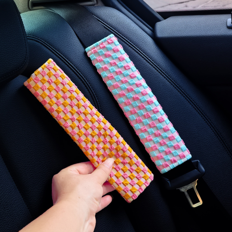 Jastuk za pojas sigurnosti automobila – tkanina, 50 g, dekorativni dodatak, prilagodljiv, bez logotipa