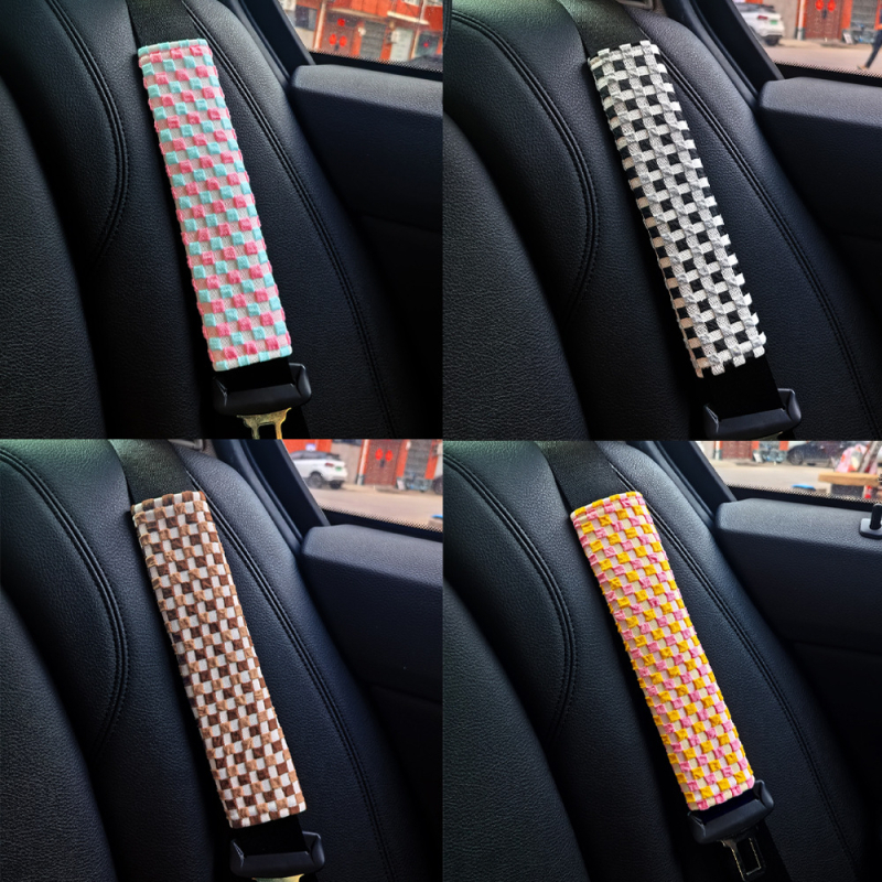 Jastuk za pojas sigurnosti automobila – tkanina, 50 g, dekorativni dodatak, prilagodljiv, bez logotipa