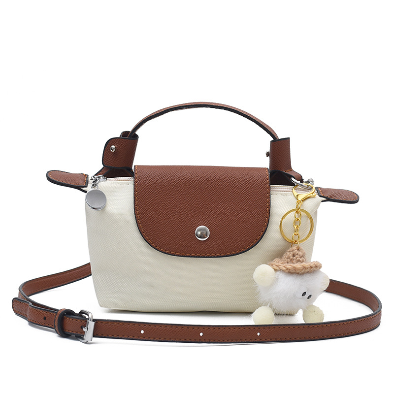 Ženska crossbody torba u obliku knedle, PVC materijal, džep za mobitel, zatvarač s poklopcem, ulični stil