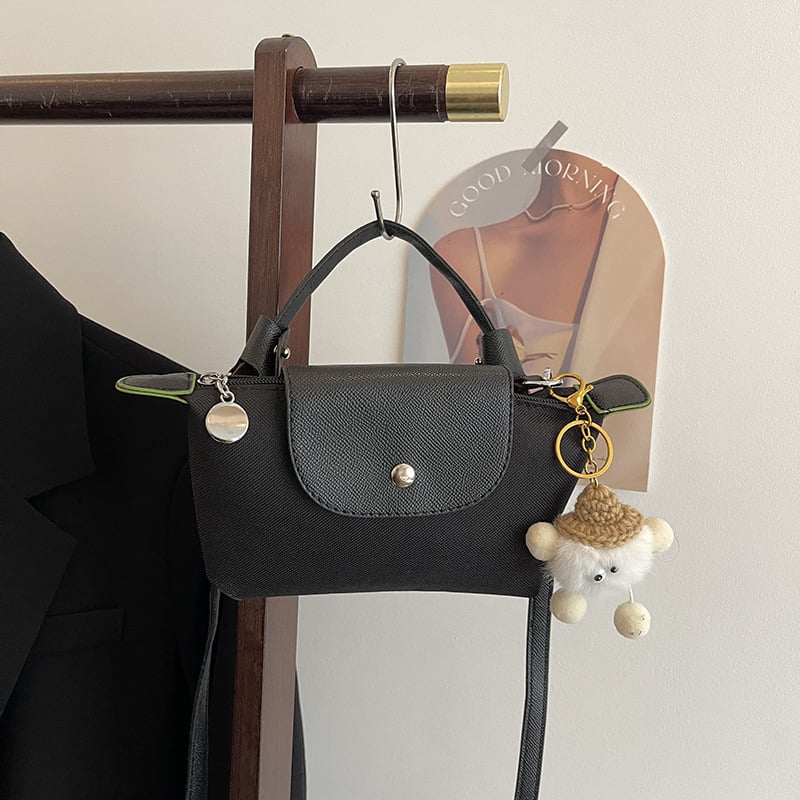 Ženska crossbody torba u obliku knedle, PVC materijal, džep za mobitel, zatvarač s poklopcem, ulični stil
