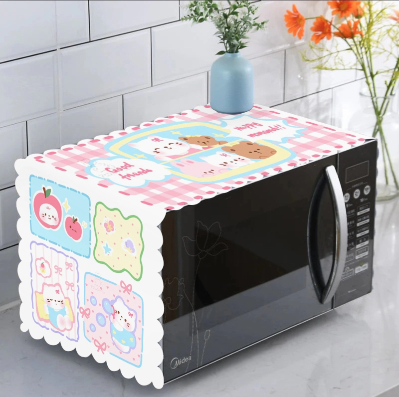 Фланелен калъф за микровълнова печка, прахозащитен, водоустойчив и маслозащитен, универсален за кухня; материал: фланела; употреба: кухня; пускан през лято 2023; марка: Other; не е внос