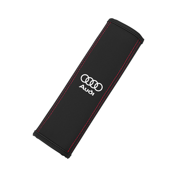 Jastučić za ramenski sigurnosni kaiš automobila od mikrovlatnene kože, otisak logotipa, prilagodljivo, LIKE BIAO, 50 g