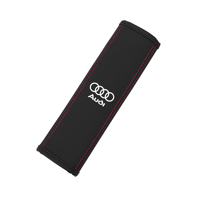Jastučić za ramenski sigurnosni kaiš automobila od mikrovlatnene kože, otisak logotipa, prilagodljivo, LIKE BIAO, 50 g