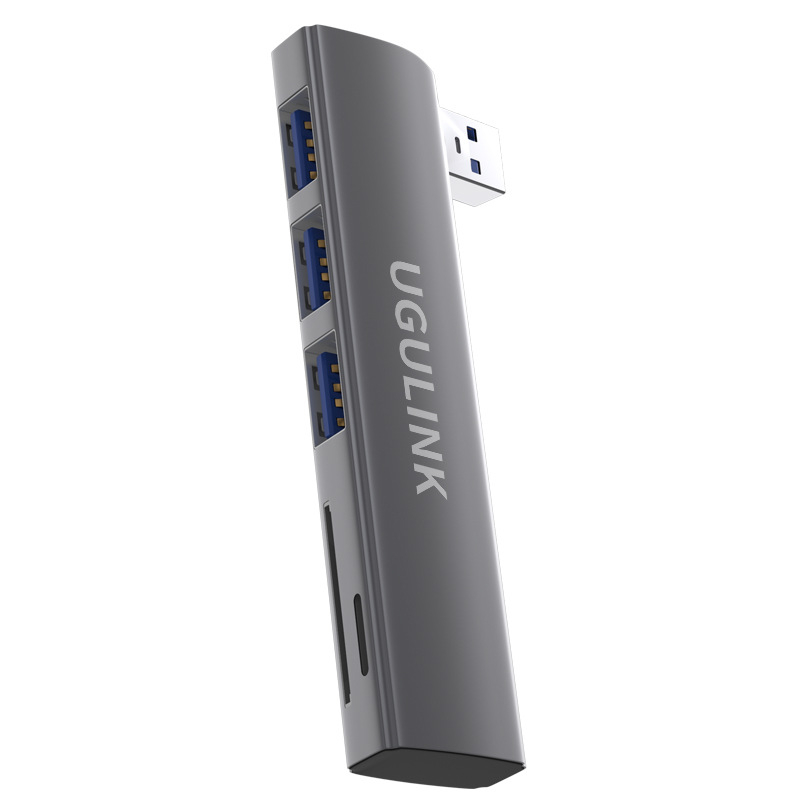 UGULINK 5-σε-1 USB 3.0 docking station με αναγνώστη καρτών SD/TF για υπολογιστές και ταμπλέτες