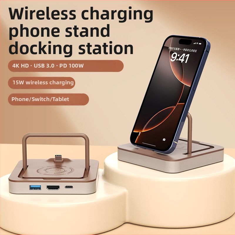 Type-C dokovacia stanica pre telefón a tablet s HDMI video konvertorom, 4K, 5Gbps, bez externého napájania