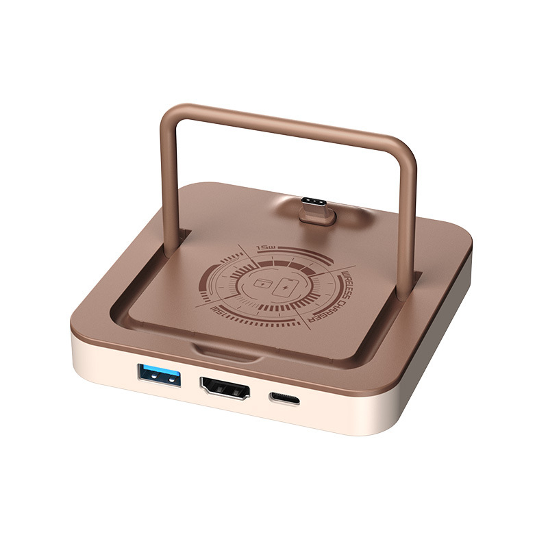 Type-C dokovacia stanica pre telefón a tablet s HDMI video konvertorom, 4K, 5Gbps, bez externého napájania