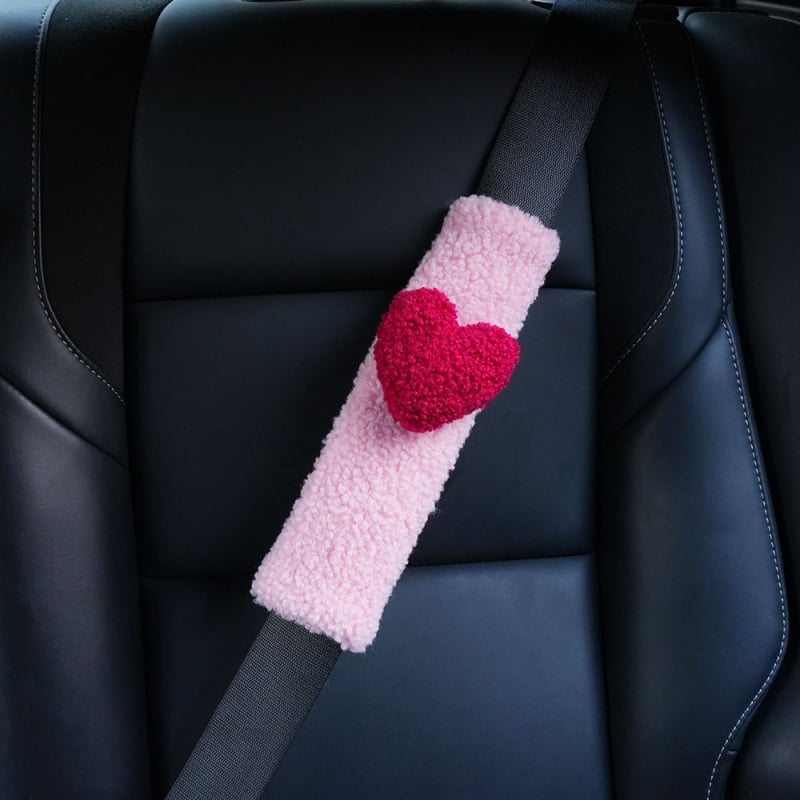 Navlaka za auto-pojas ramena sa srcem uzorkom, zaštitni pokrov, vrhunski izgled, univerzalno za sve sezone, pogodno za djecu