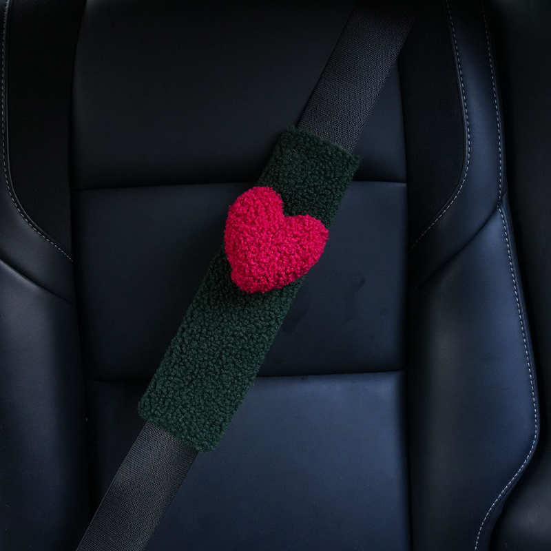Navlaka za auto-pojas ramena sa srcem uzorkom, zaštitni pokrov, vrhunski izgled, univerzalno za sve sezone, pogodno za djecu
